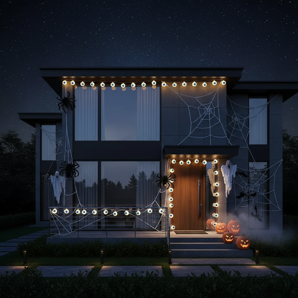 Frendorf | Augen Lichterkette | Halloween Dekoration