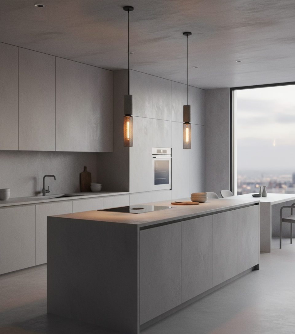 Frendorf | Betono | Industrielle LED-Pendelleuchte