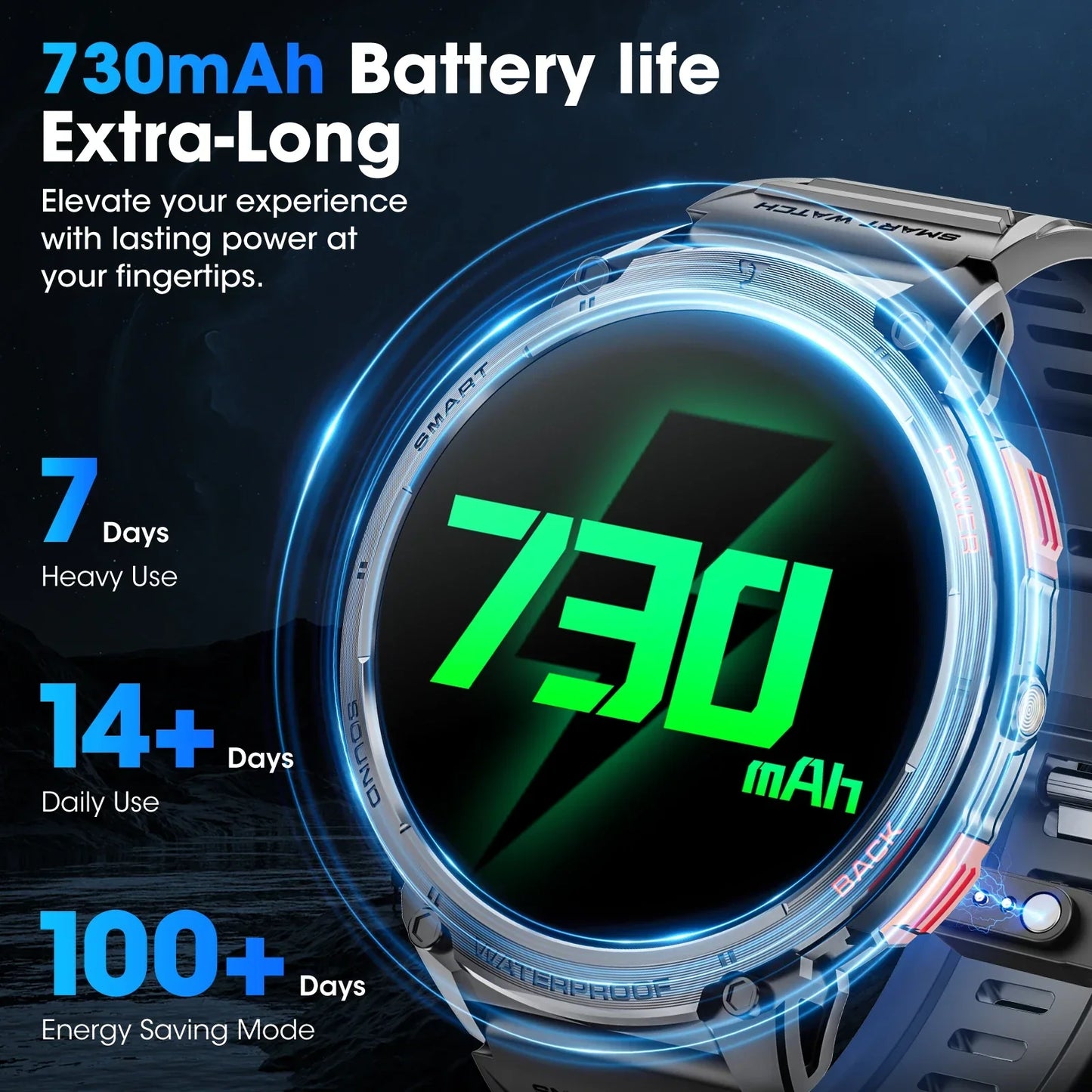 Frendorf | Neue 1,85'' große HD-Bildschirm Sport Fitness Tracker Smart Watch für Android IOS
