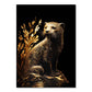 Abstrakt Schwarz Gold Tier Leinwandmalerei Eule Tiger Löwe Wolf Adler Zebra Stier Poster Wandkunst Bilder für Raum Wohnkultur