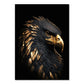 Abstrakt Schwarz Gold Tier Leinwandmalerei Eule Tiger Löwe Wolf Adler Zebra Stier Poster Wandkunst Bilder für Raum Wohnkultur