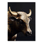 Abstrakt Schwarz Gold Tier Leinwandmalerei Eule Tiger Löwe Wolf Adler Zebra Stier Poster Wandkunst Bilder für Raum Wohnkultur
