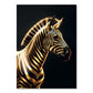 Abstrakt Schwarz Gold Tier Leinwandmalerei Eule Tiger Löwe Wolf Adler Zebra Stier Poster Wandkunst Bilder für Raum Wohnkultur