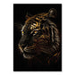 Abstrakt Schwarz Gold Tier Leinwandmalerei Eule Tiger Löwe Wolf Adler Zebra Stier Poster Wandkunst Bilder für Raum Wohnkultur