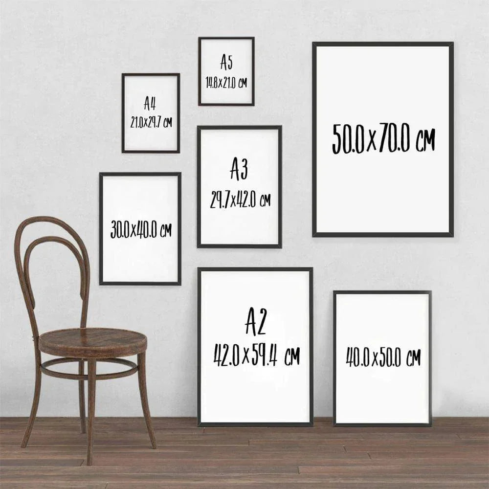 Frendorf | Abstrakte Boho Wüstenpflanzen Leinwand Wandkunst