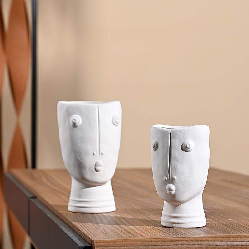 Frendorf | Abstrakte Gesichts Garten Vase