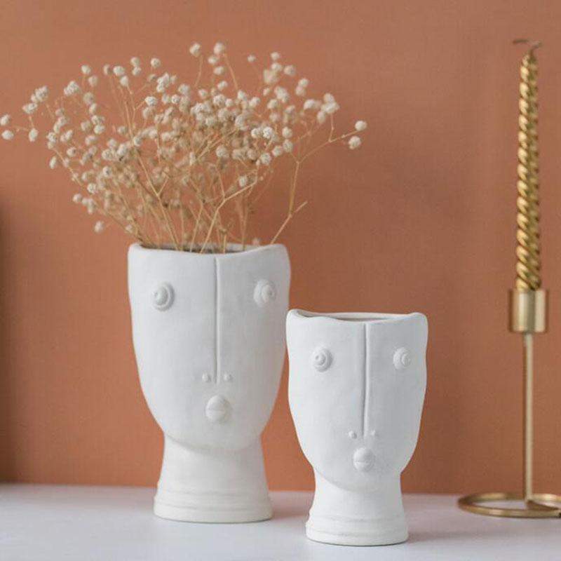 Frendorf | Abstrakte Gesichts Garten Vase