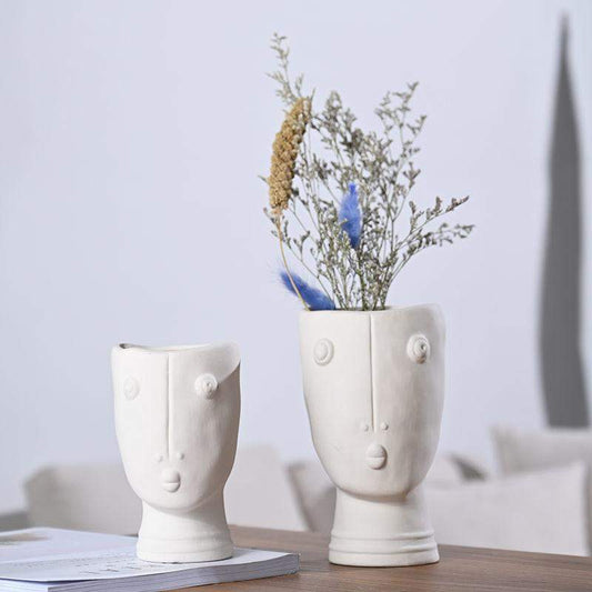 Frendorf | Abstrakte Gesichts Garten Vase