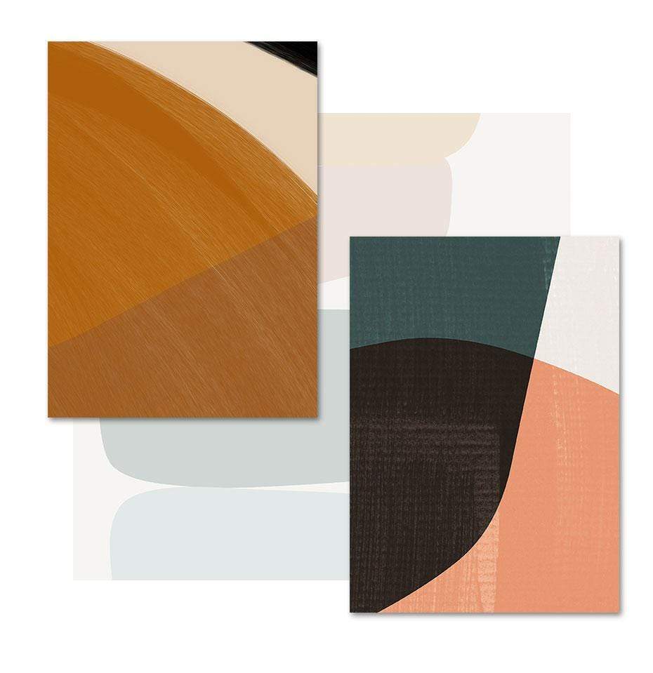Frendorf | Abstrakte Geometrische Grafik Leinwand