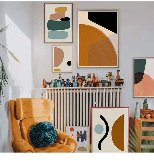 Frendorf | Abstrakte Geometrische Grafik Leinwand