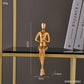 Abstrakte goldene Skulpturen & Figuren für das Interieur Harzfigur Statue moderne Wohnkultur Schreibtischaccessoires nordische Raumdekoration