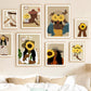 Embrace Sunflowers Galerie Wand Leinwand Plakate