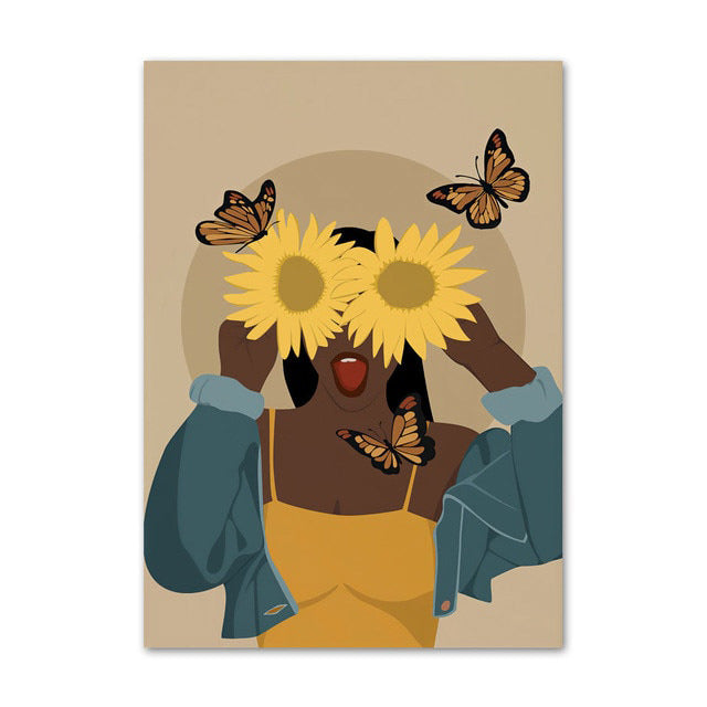 Embrace Sunflowers Galerie Wand Leinwand Plakate