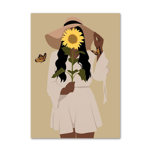 Embrace Sunflowers Galerie Wand Leinwand Plakate