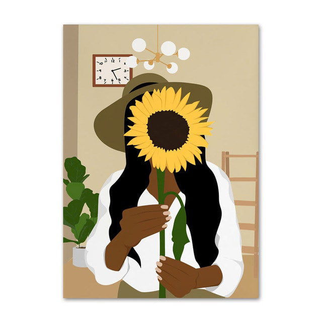 Embrace Sunflowers Galerie Wand Leinwand Plakate