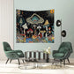 Frendorf | MysticTapestry Trippy Wandteppich | Hippie Boho Stil | Abstrakt & Farbintensiv | Wanddeko für Zuhause