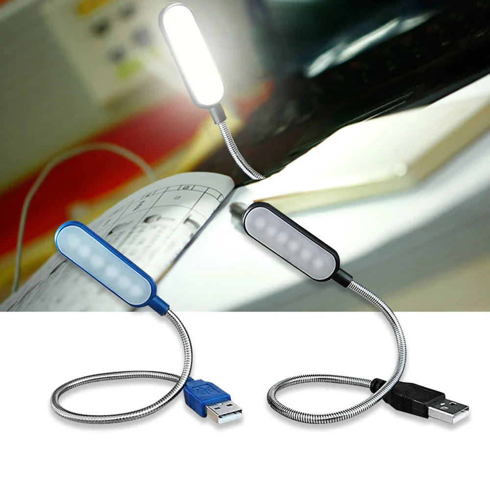 Tragbare USB LED Mini Buchlicht - Flexible 6 LEDs für Power Bank, Laptop, Notebook, PC