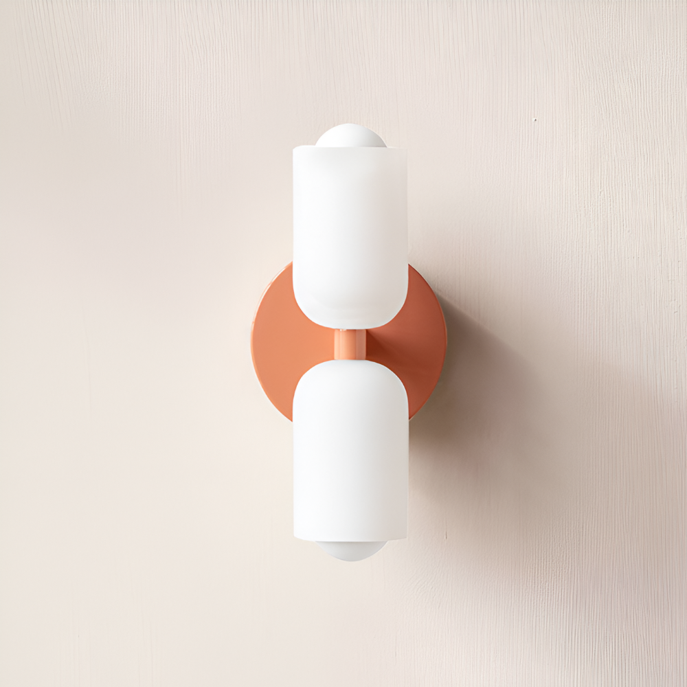 Frendorf | AcrylCapsule Wandleuchte - Wandleuchte Mit Zwei Köpfen - Wandleuchten für Innenräume