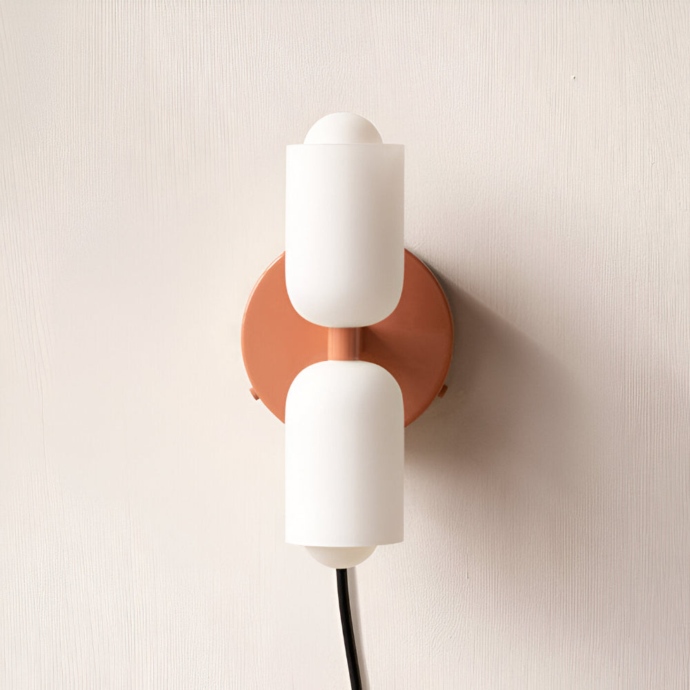 Frendorf | AcrylCapsule Wandleuchte - Wandleuchte Mit Zwei Köpfen - Wandleuchten für Innenräume