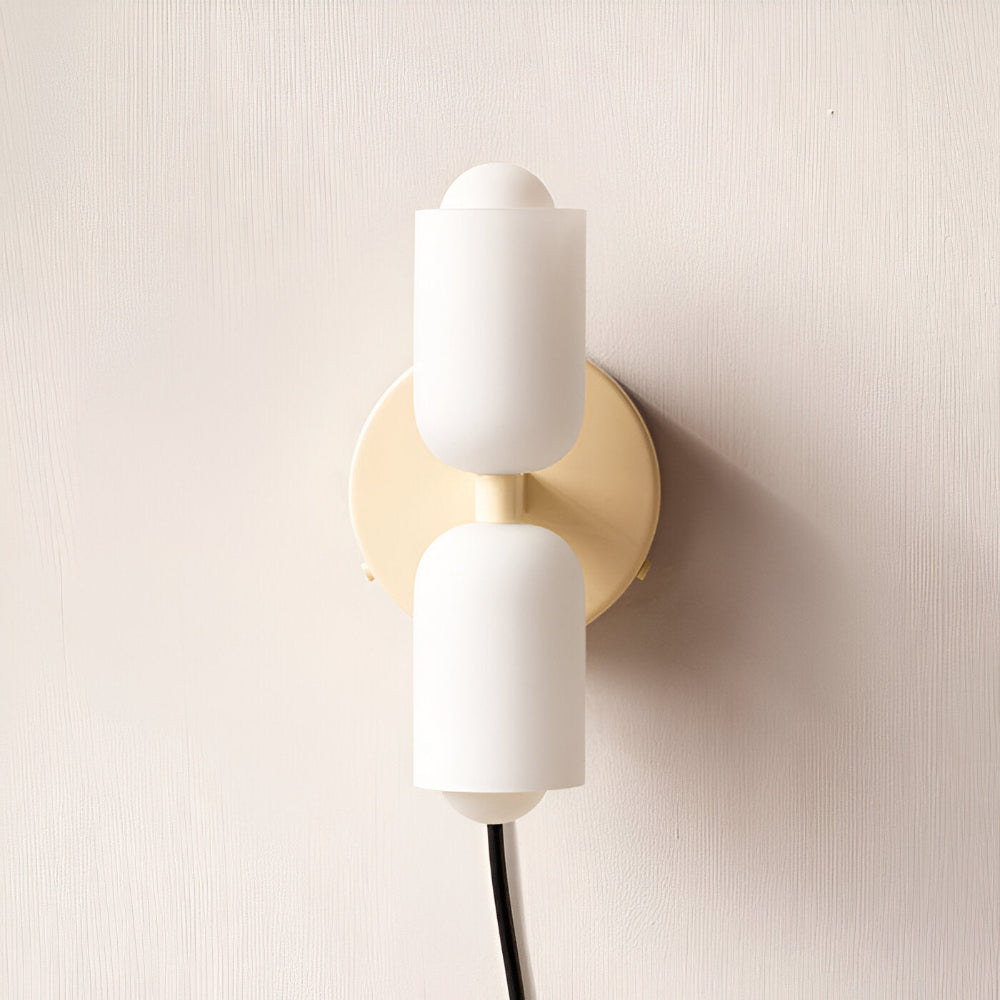 Frendorf | AcrylCapsule Wandleuchte - Wandleuchte Mit Zwei Köpfen - Wandleuchten für Innenräume