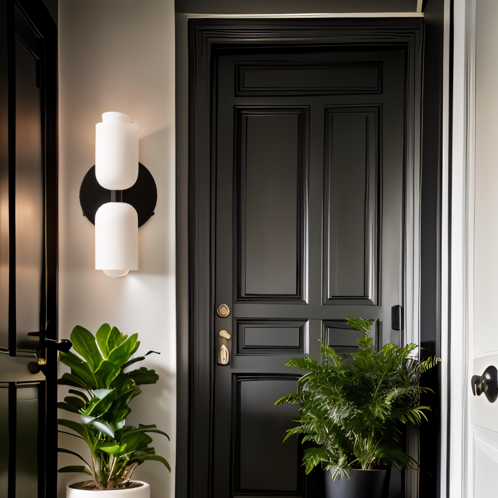 Frendorf | AcrylCapsule Wandleuchte - Wandleuchte Mit Zwei Köpfen - Wandleuchten für Innenräume