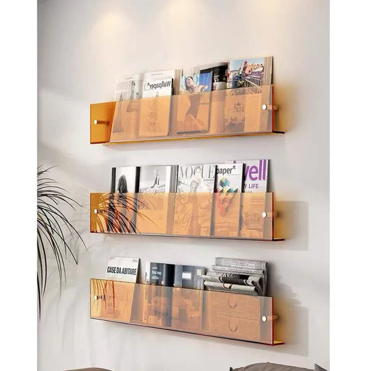 ClearLine – Stilvolle Acryl Wandregal für Zeitschriften