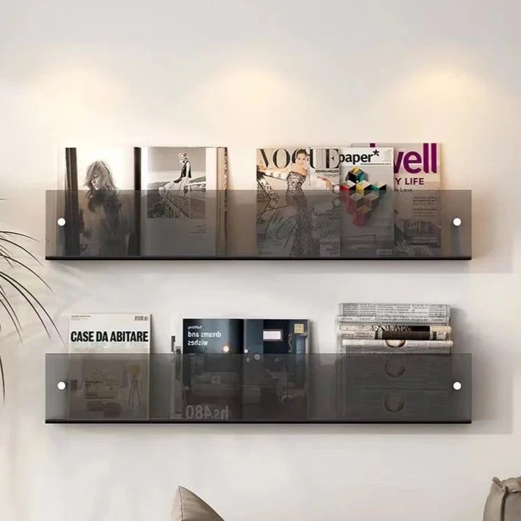 ClearLine – Stilvolle Acryl Wandregal für Zeitschriften