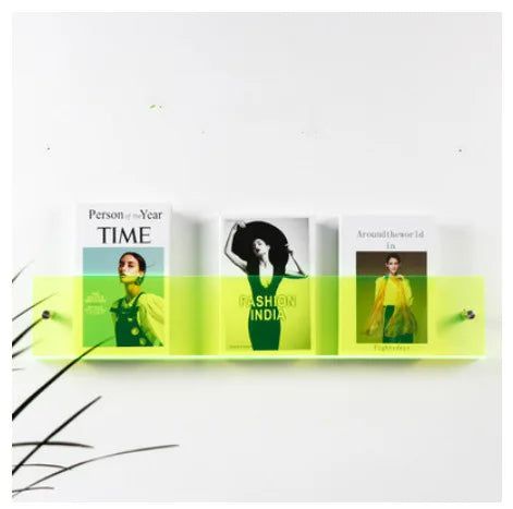 ClearLine – Stilvolle Acryl Wandregal für Zeitschriften
