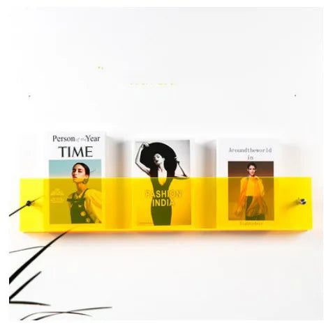 ClearLine – Stilvolle Acryl Wandregal für Zeitschriften