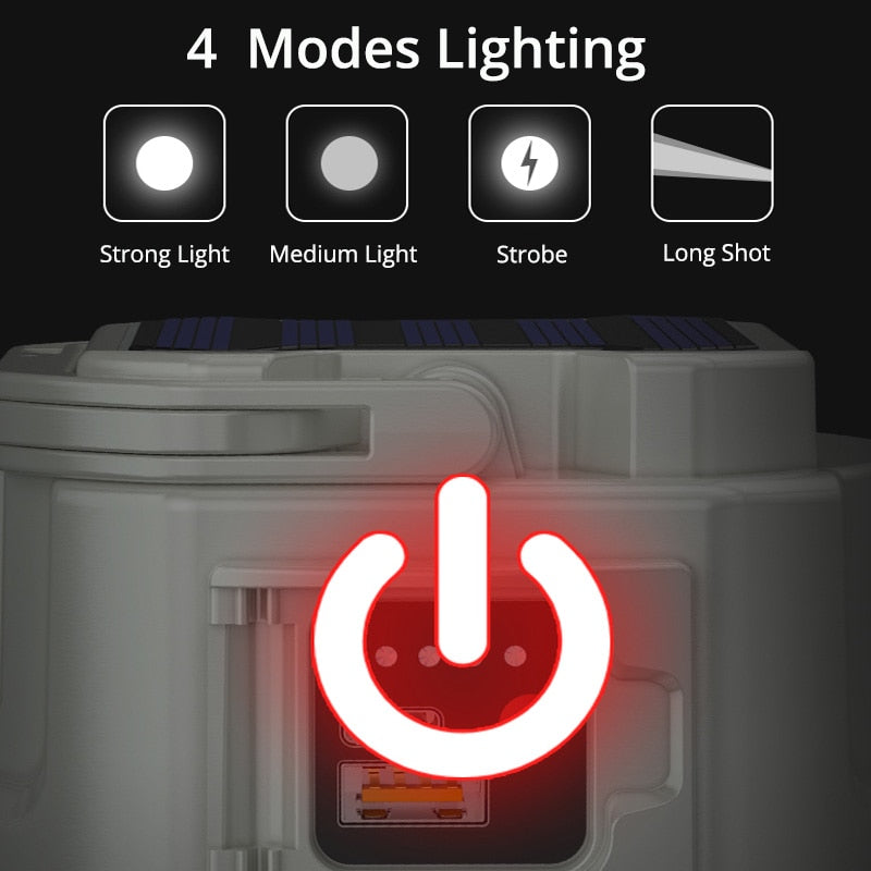 Solar LED Außen USB wiederaufladbare Explorer Camping Licht