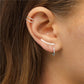 Frendorf | Glatte Linie | Sterling Silber Ohrringe für Frauen Glatte lange Linie