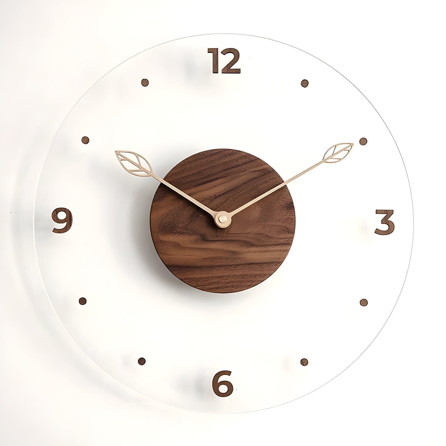 Frendorf | QuietWood – Minimalistische, geräuschlose Wanduhr mit schlichtem Design für jeden Raum