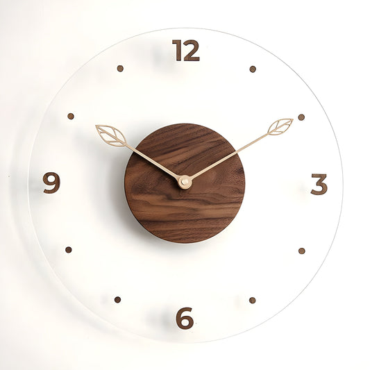 Frendorf | QuietWood – Minimalistische, geräuschlose Wanduhr mit schlichtem Design für jeden Raum