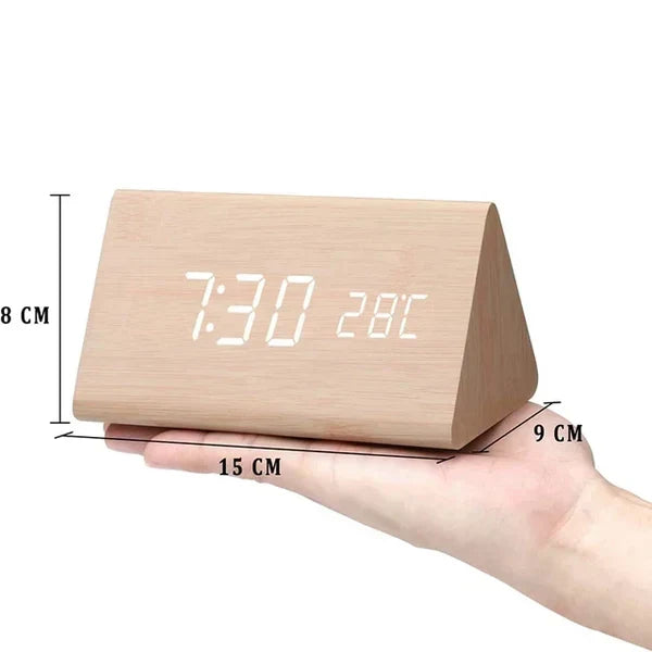 Frendorf | Wecker - WoodWatch - LED-Display - Sprachsteuerung