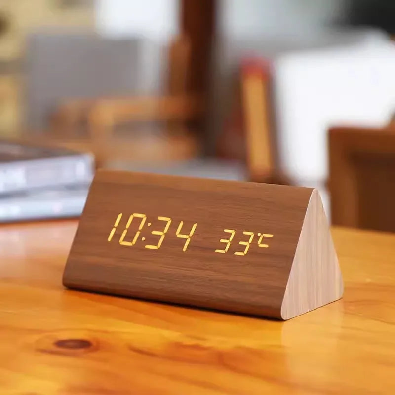 Frendorf | Wecker - WoodWatch - LED-Display - Sprachsteuerung