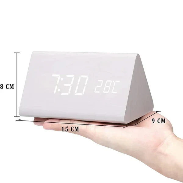 Frendorf | Wecker - WoodWatch - LED-Display - Sprachsteuerung