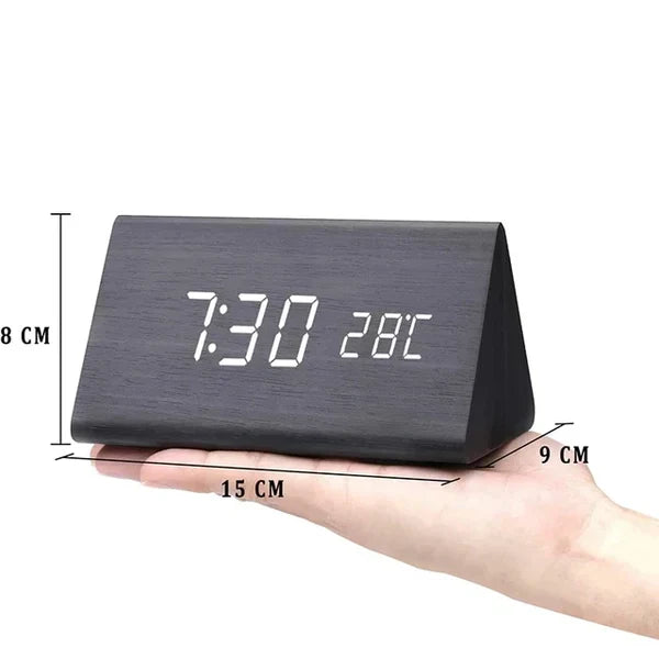 Frendorf | Wecker - WoodWatch - LED-Display - Sprachsteuerung