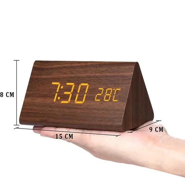 Frendorf | Wecker - WoodWatch - LED-Display - Sprachsteuerung