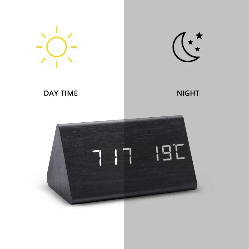 Frendorf | Wecker - WoodWatch - LED-Display - Sprachsteuerung
