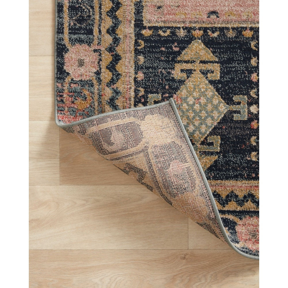 Luxe Rose Antik Abgenutzter Teppich