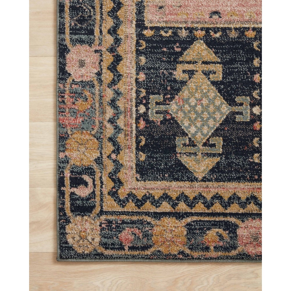 Luxe Rose Antik Abgenutzter Teppich
