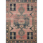 Luxe Rose Antik Abgenutzter Teppich