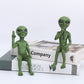 Alien Statue Outdoor Space Alien Ornament Garten Harz Statue Figur Figur Home Dekoration Garten Hof Dekoration Miniaturen