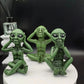 Alien Statue Outdoor Space Alien Ornament Garten Harz Statue Figur Figur Home Dekoration Garten Hof Dekoration Miniaturen