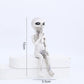 Frendorf | CosmoCraft Garten Alien | Outdoor Alien Dekofigur | Harzstatue für Garten & Haus | Miniatur für Außenbereich