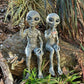 Alien Statue Outdoor Space Alien Ornament Garten Harz Statue Figur Figur Home Dekoration Garten Hof Dekoration Miniaturen