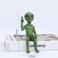 Alien Statue Outdoor Space Alien Ornament Garten Harz Statue Figur Figur Home Dekoration Garten Hof Dekoration Miniaturen