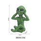 Alien Statue Outdoor Space Alien Ornament Garten Harz Statue Figur Figur Home Dekoration Garten Hof Dekoration Miniaturen