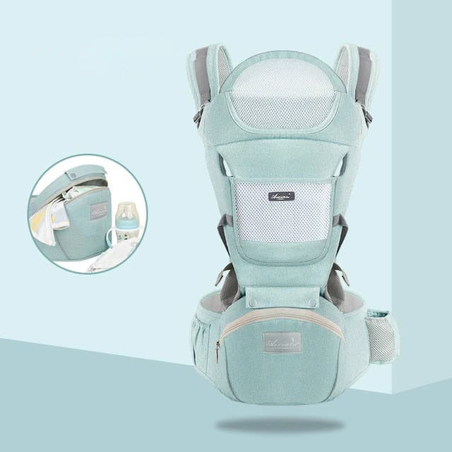 Frendorf | All-Position Babytrage - Hüftsitz Säugling Kleinkind Rucksack mit Kanguru Wickeltrage