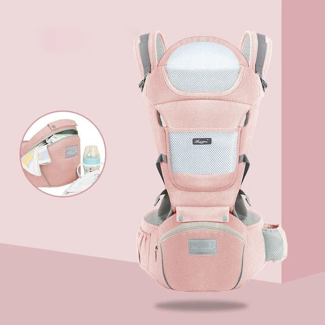 Frendorf | All-Position Babytrage - Hüftsitz Säugling Kleinkind Rucksack mit Kanguru Wickeltrage